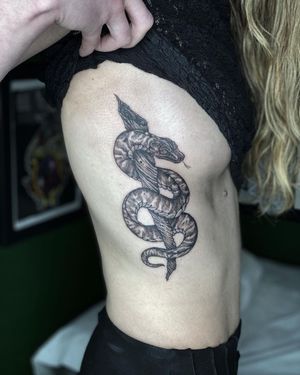 Snake Tattoo done at Hammersmith Tattoo London