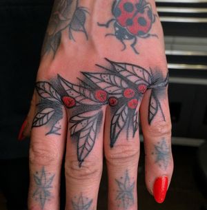 Finger and Knuckle Tattoo done at Hammersmith Tattoo London