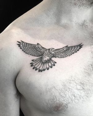Fine Line Bird Tattoo done at Hammersmith Tattoo London