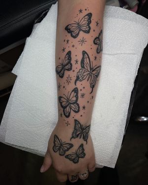 Butterfly Tattoo done at Hammersmith Tattoo London