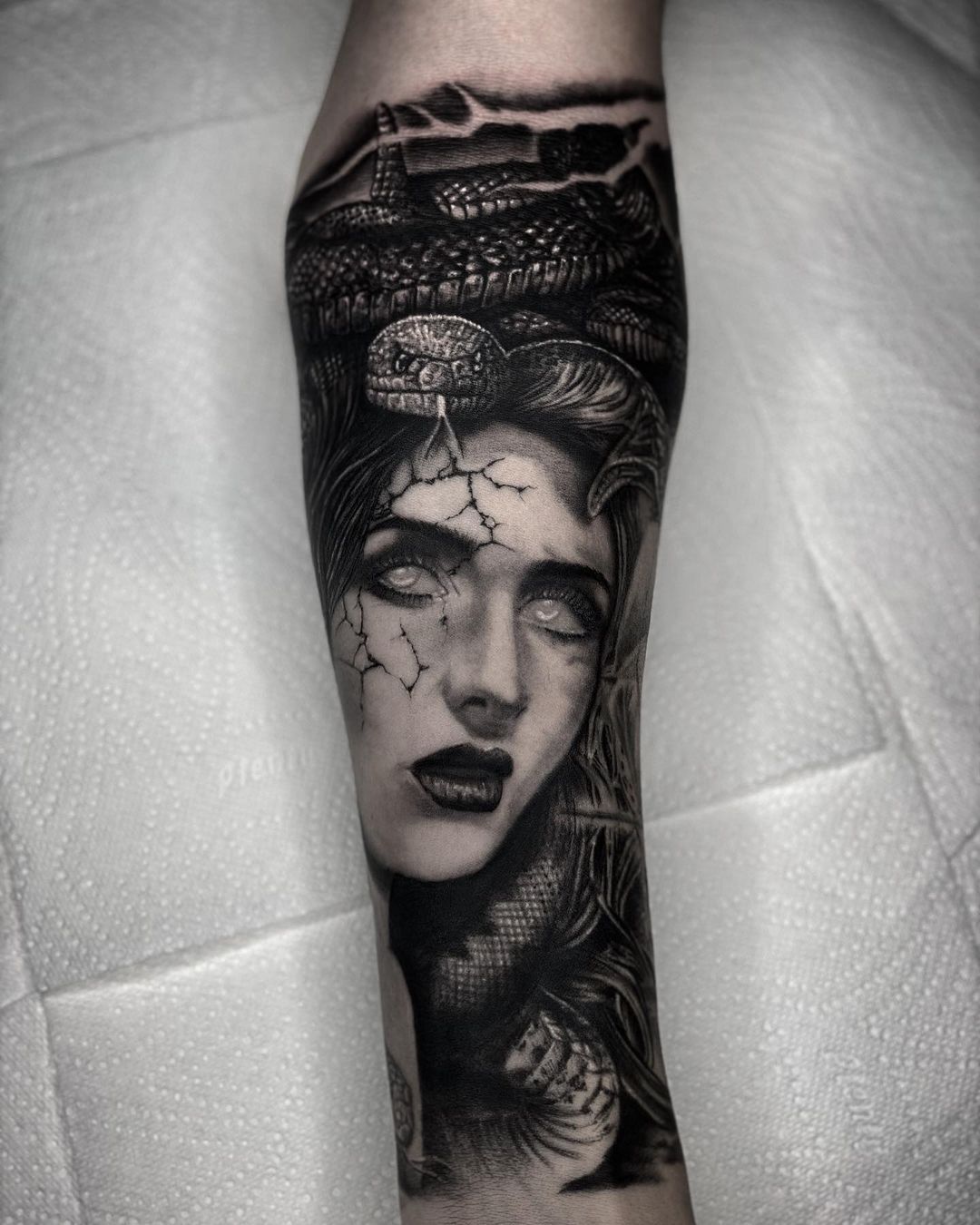 Viking Warriors Full Sleeve Tattoo