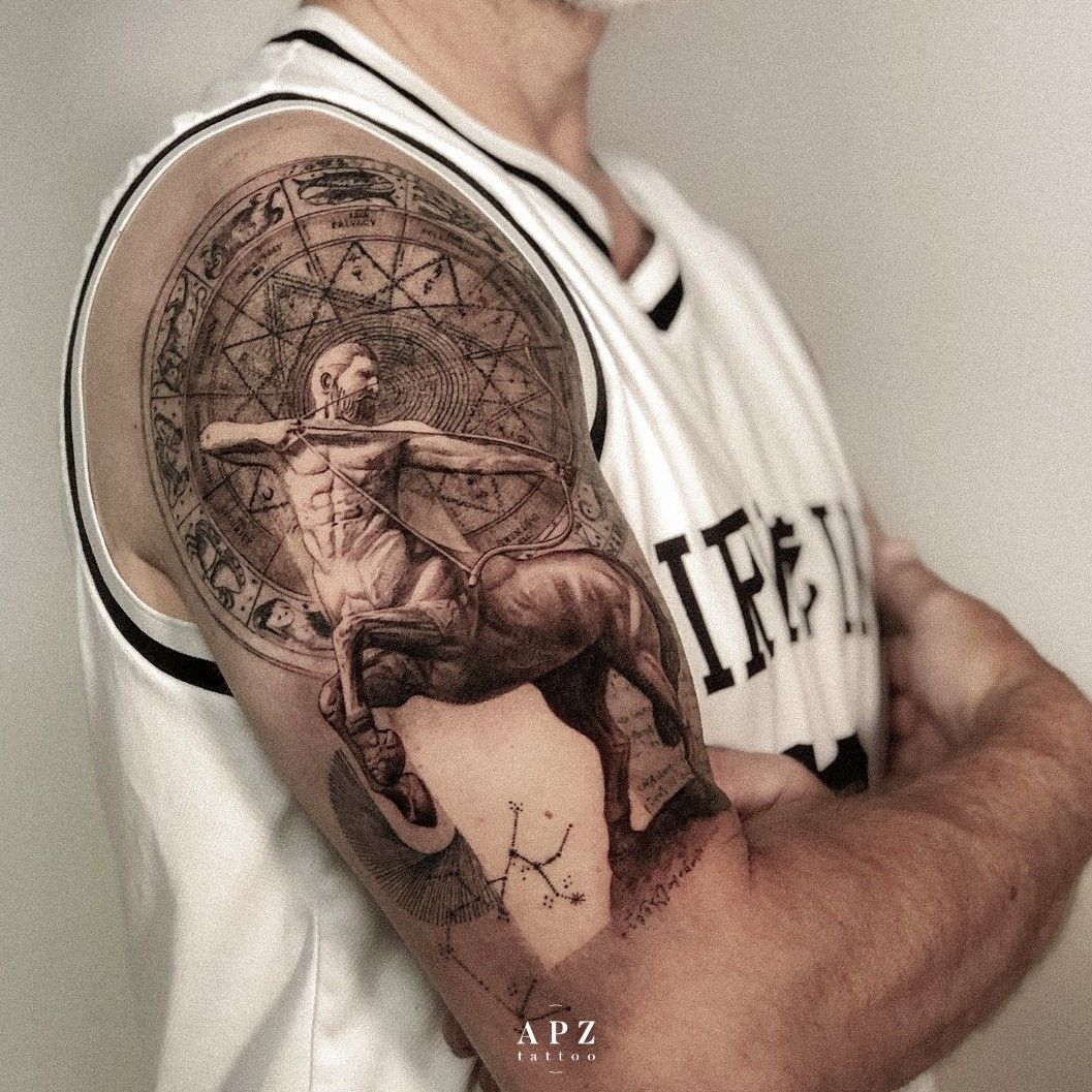 Sagittarius tattoo by DorianBakalov on DeviantArt
