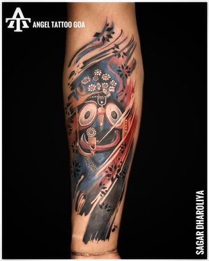 Lord Jagannath  Tattoo By Sagar Dharoliya At Angel Tattoo Goa - Best Tattoo Artist in Goa - Best Tattoo Studio in Goa #angeltattoogoa #angeltattoostudiogoa #besttattooartistingoa #besttattoostudioingoa #tattooingoa #goatattoo