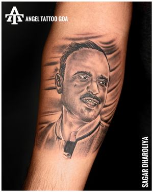 Portrait Tattoo By Sagar Dharoliya At Angel Tattoo Goa - Best Tattoo Artist in Goa - Best Tattoo Studio in Goa #angeltattoogoa #angeltattoostudiogoa #besttattooartistingoa #besttattoostudioingoa #tattooingoa #goatattoo