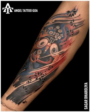 Lord Jagannath Tattoo By Sagar Dharoliya At Angel Tattoo Goa - Best Tattoo Artist in Goa - Best Tattoo Studio in Goa #angeltattoogoa #angeltattoostudiogoa #besttattooartistingoa #besttattoostudioingoa #tattooingoa #goatattoo