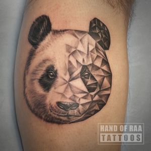 Embrace the strength and power of the bear with this stunning black and gray tattoo by Raa. Perfect for nature lovers and those who value resilience.