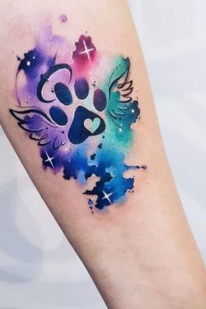 Memorial tattoo for my dog that passed away 