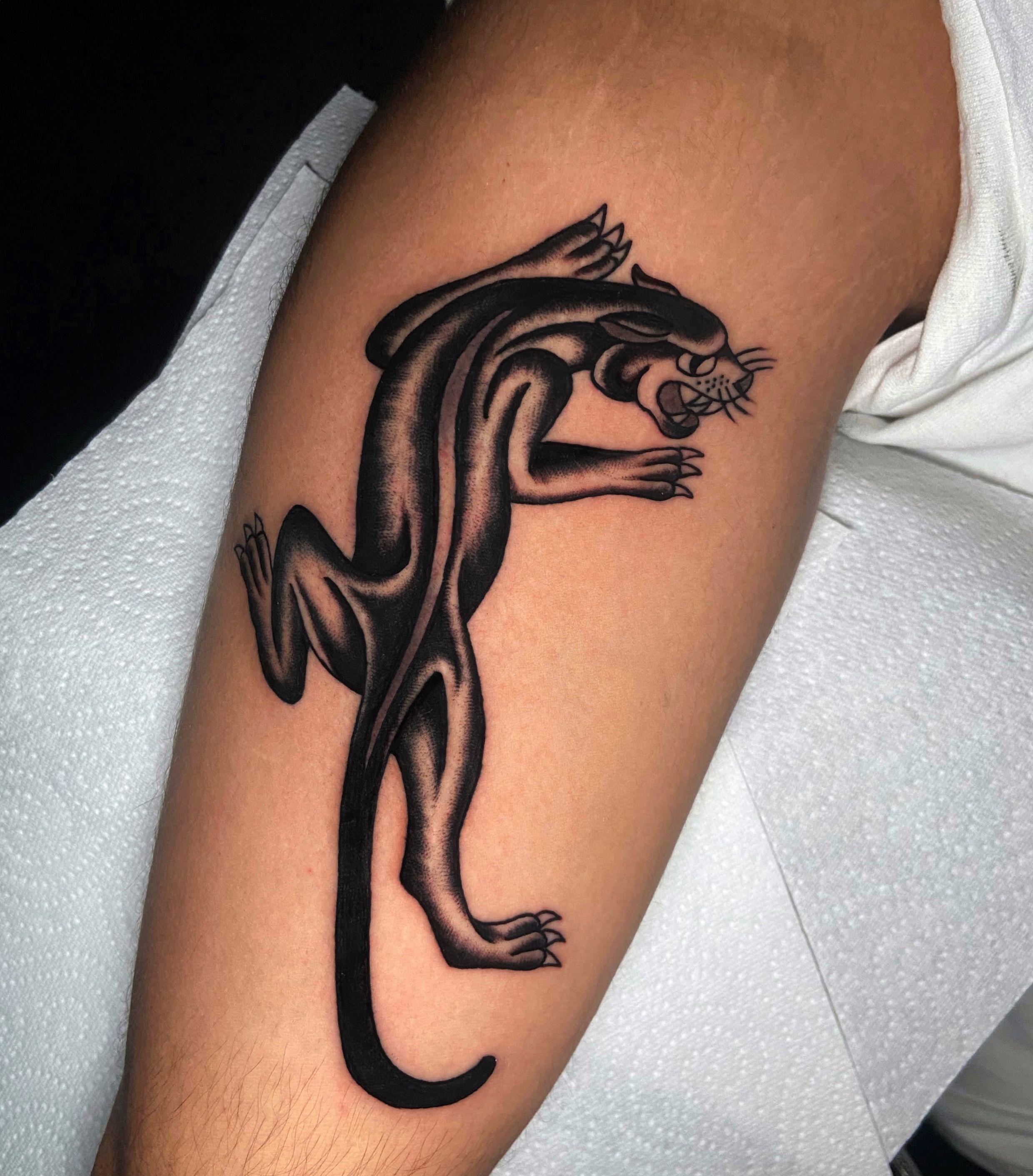 Panther Upper Arm Tattoo • Tattoodo