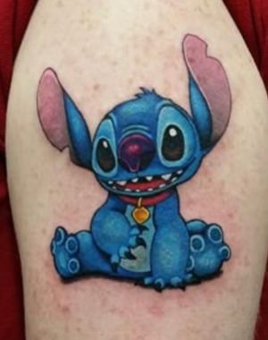 Lilo and Stitch Color Tattoo
