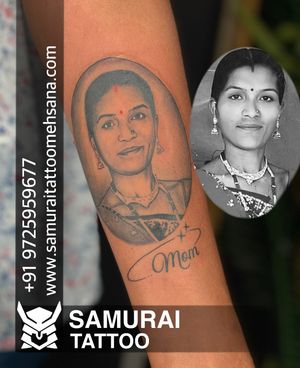 Portrait tattoo |Tattoo for mom dad |Mom dad face tattoo  |Portrait tattoo ideas 