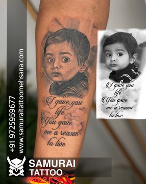 Portrait tattoo |Tattoo for mom dad |Mom dad face tattoo  |Portrait tattoo ideas 