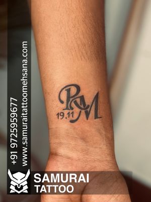 Rm logo tattoo |Rm font tattoo |Rm tattoo