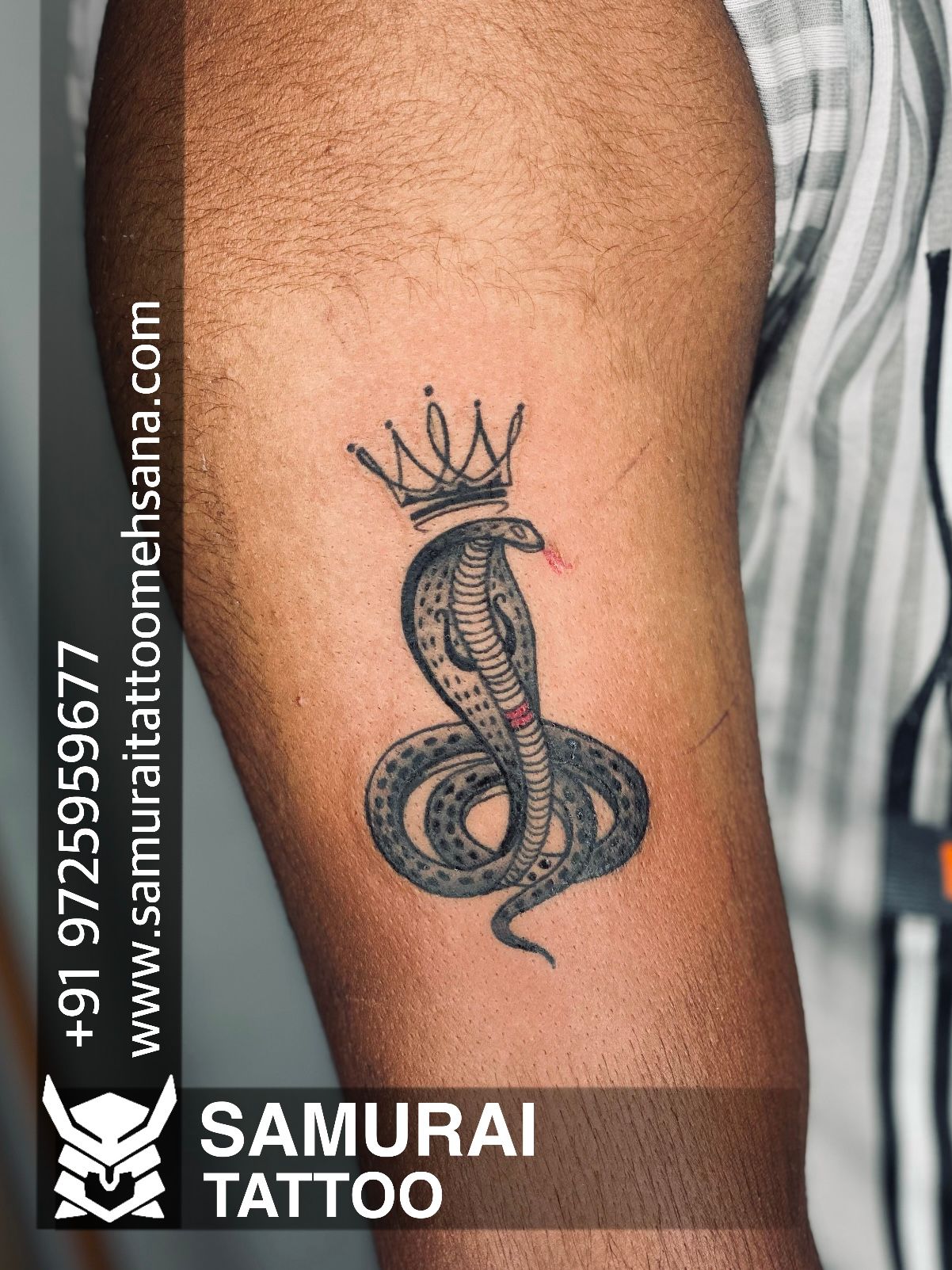 Elegant Goga Logo Crown Tattoo