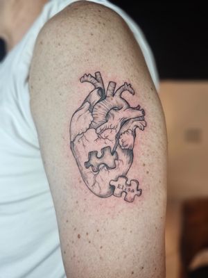 Heart tattoo for a beloved one