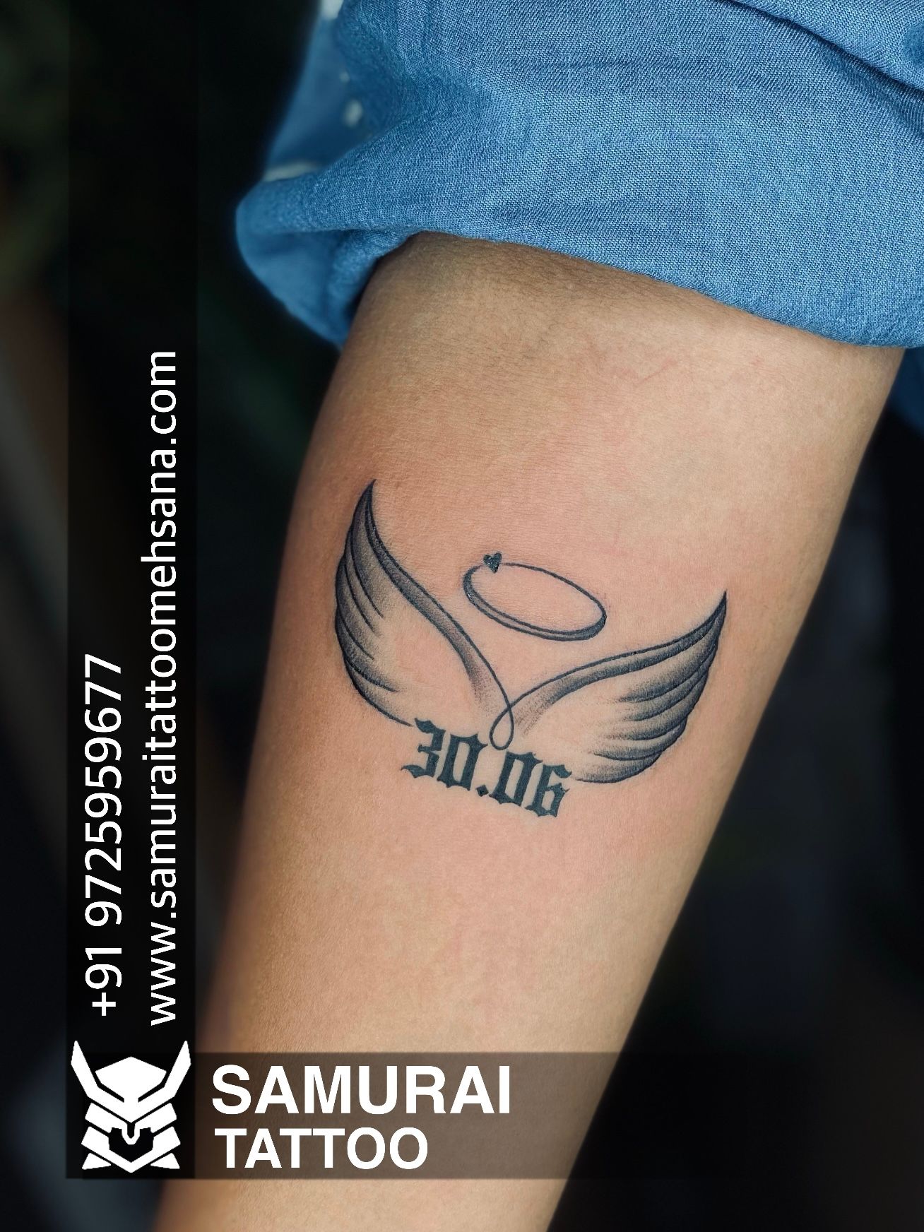 Wings, Cross And Halo Temporary Tattoo - Set of 3 – Tatteco