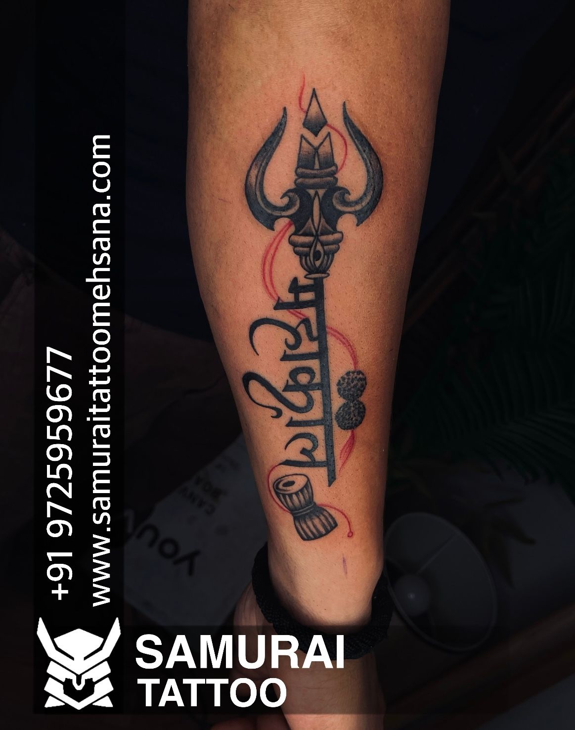 Damru & Trishul Shiva Tattoo - Ace Tattooz