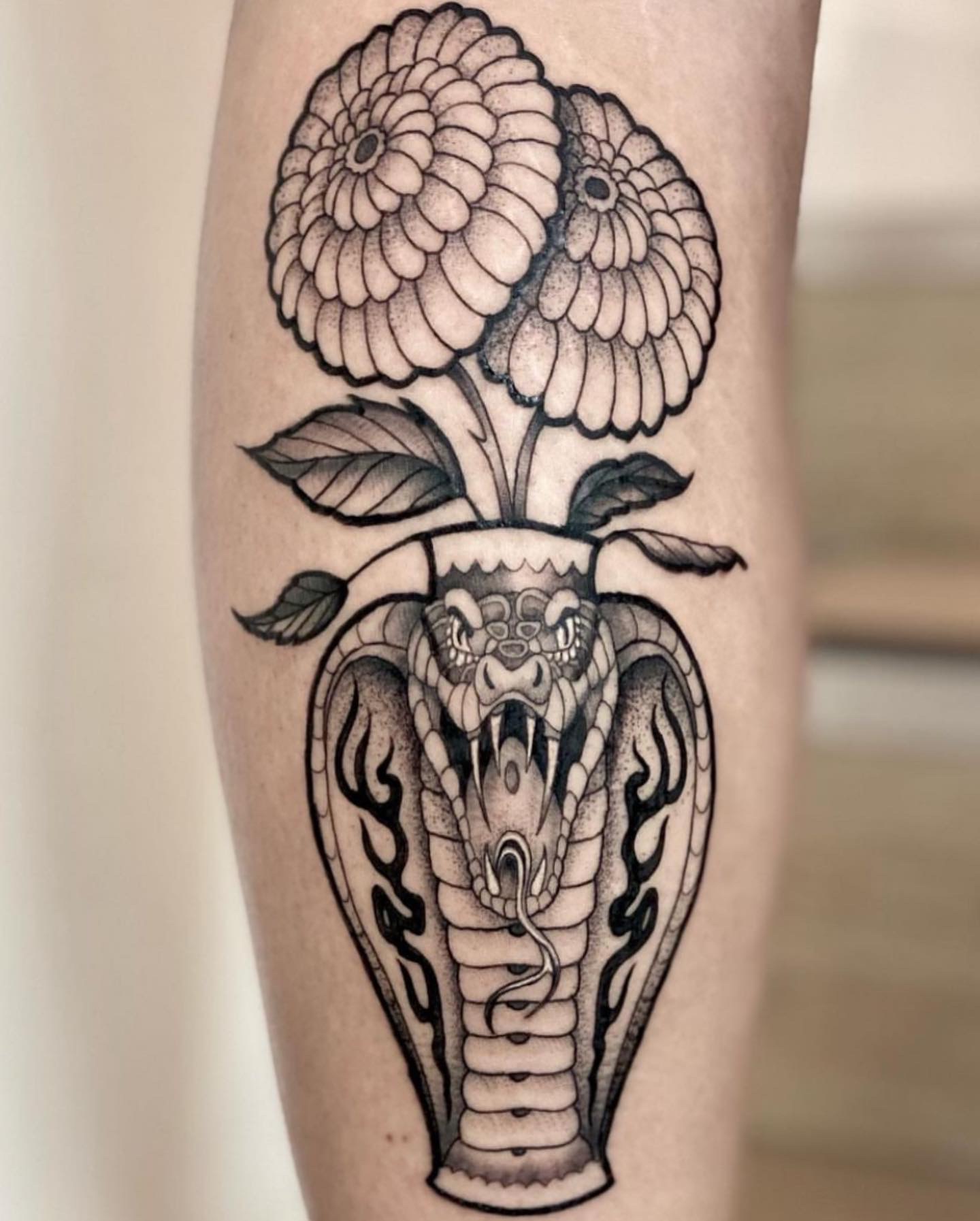 Majestic Cobra and Vase • Tattoodo