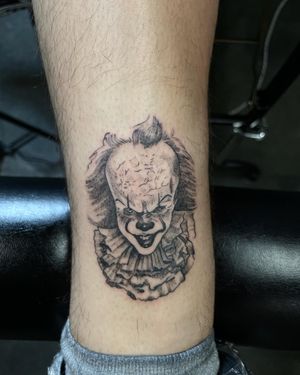 Dotwork portraiture Pennywise