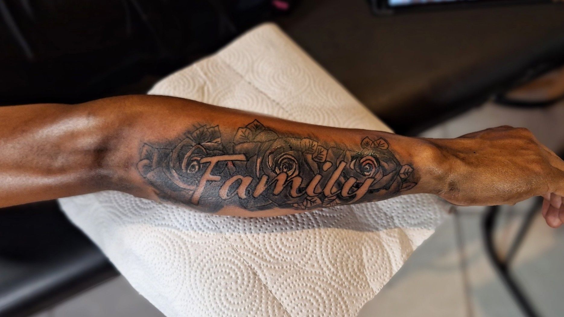 family first tattoos for men on forearm