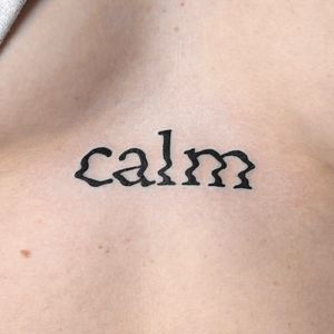 Get personalized and unique lettering tattoo design by the talented artist Andrew Garinther. Perfect for expressing your individuality and creativity.