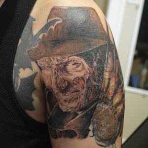 Freddy Kruger Horror Tattoo - Cover-up