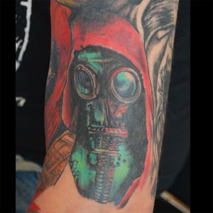 Gasmask Horror Tattoo - The Purge