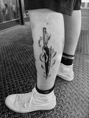 Zangetsu sword Bleach tattoo 