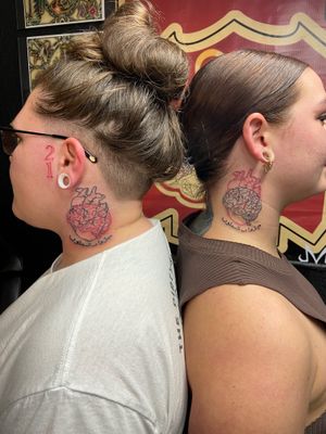 Matching Sisters Tattoo! Alternating colors for added razzle dazzle. 