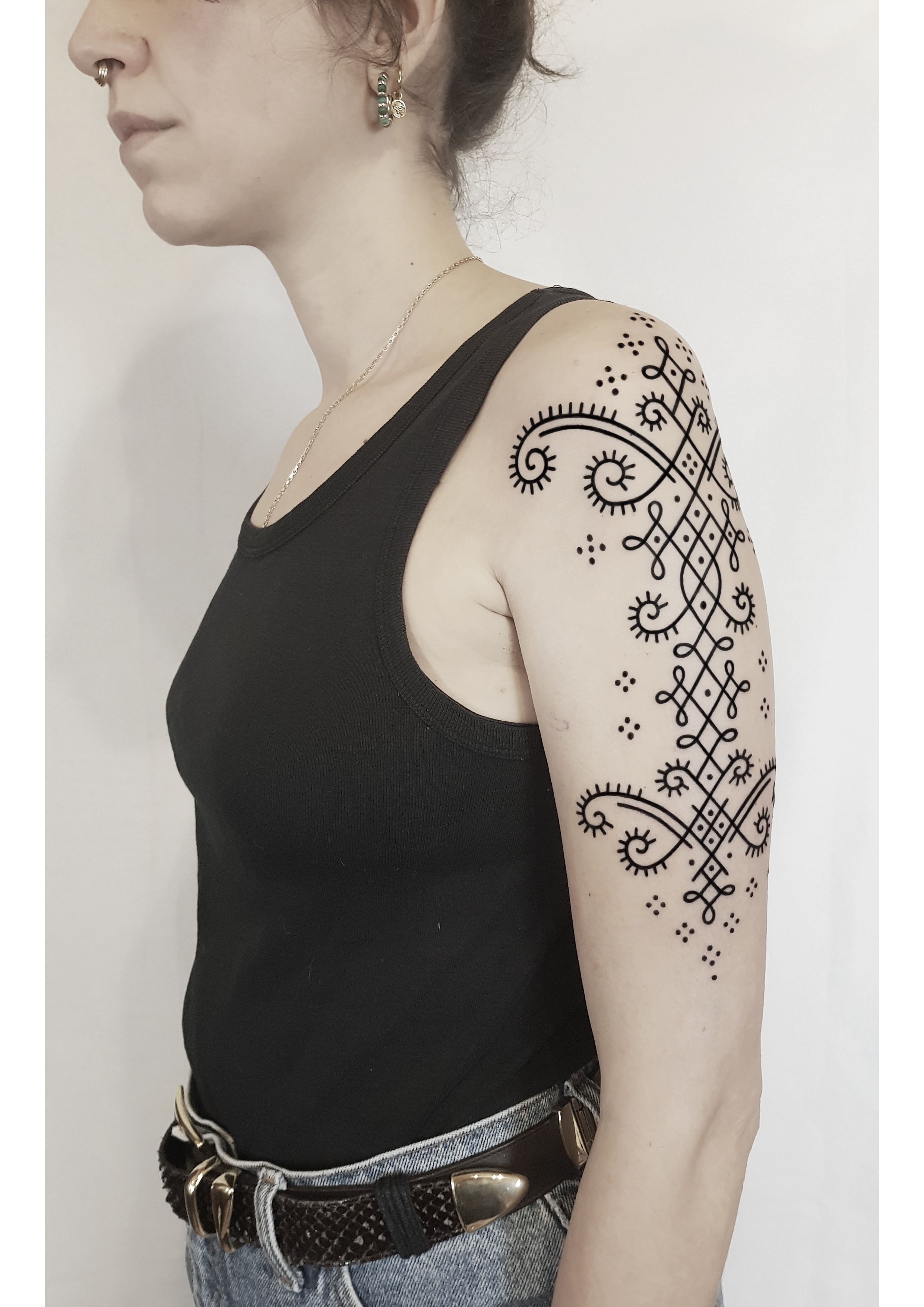 Berber/Amazigh Inspired tattoo by Mohndi | Tattoos, Polynesian tattoo,  Berber