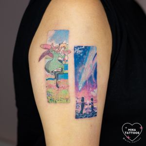 Watercolor tattoo style