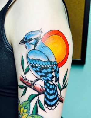 Tattoo uploaded by Hannah • Blue Jay Memorial Piece done by Samantha ...