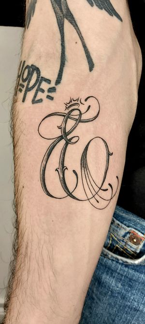 Letter "E" with a crown 
