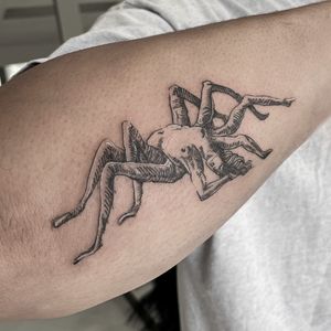 Arachne on forearm