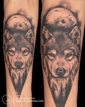 Wolf Tattoo made by Novel Fernandez at Circle Tattoo Andheri 