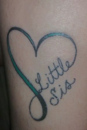 Sister heart tattoo