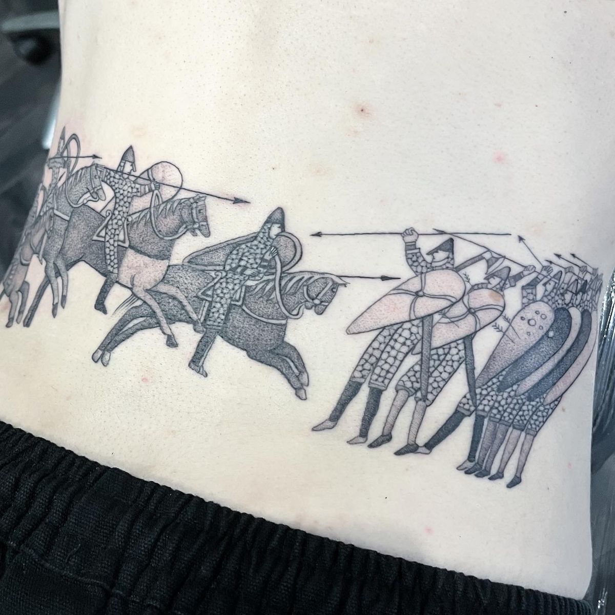 Tattoo uploaded by Luke Smith • Battle of Hastings Bayeux Tapestry • Tattoodo