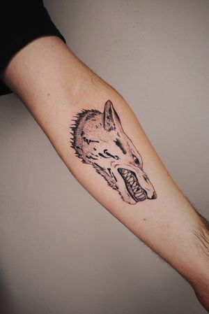 #anime #animetattoo #mangatattoo #manga #princessmononoke #studioghibli #wolf #otakutattoo