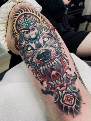 Cute and fluffy wolfie for Daniel
4 sittings in total, hidden scars under
Absolutely love to create something unique, where no copy can be found!
London/Los Angeles
#thightattoo #legtattoos #wolftattoo #bigtattoo #coveruptattoo #animaltattoo #epictattoo #wandalart #colortattoo #tattoo #tattoos #losangeles #london #tattooart #wandaltattoo