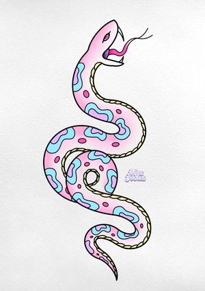Pastel traditional snake 🐍 