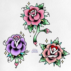 Collection of pastel traditional roses 🌹 