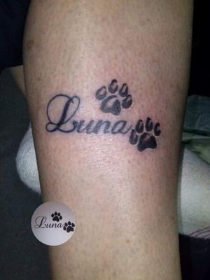 Cat paw remembrance tattoo - Artist ; Jordy