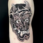 Hannya #hannyatattoo #hannyamask #blackandgrey #irezumi #japanessetattoo #japanesse #yokai #spirit #demon #