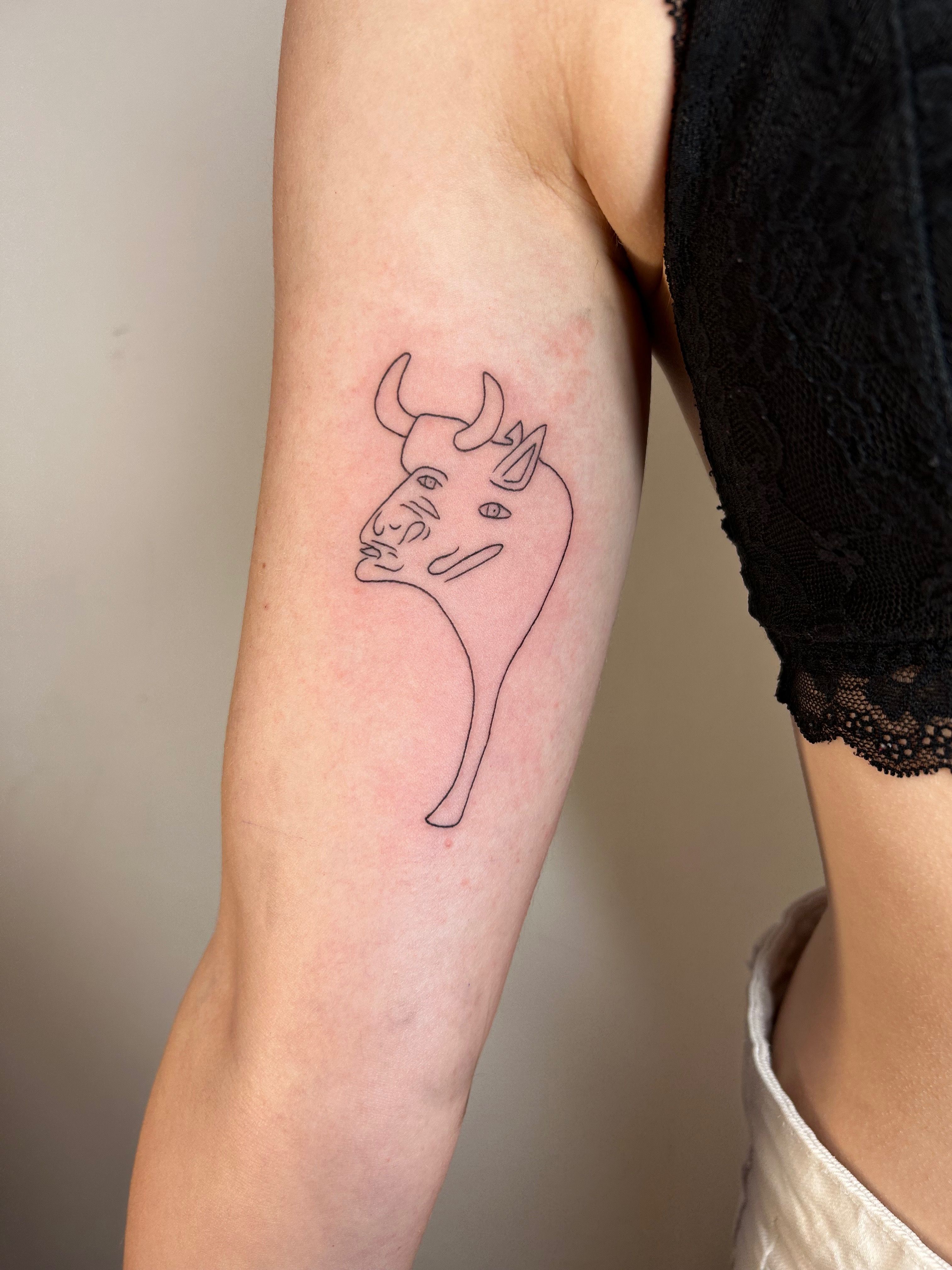 moo cow | Tattoos for women, Tiny tattoos, Simplistic tattoos