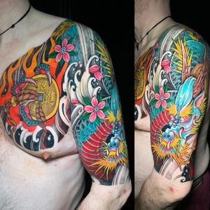 Asian Dragon Chest to Arm