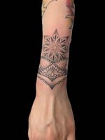 mandala dot work geometric tattoo #geometric #blackwork #mandala