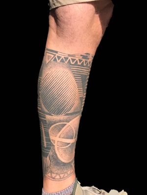 geometric leg #geometric #sleeve #pattern #mandala