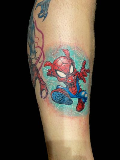 spider Ham tattoo #colour #illustrative #spiderverse #marvel