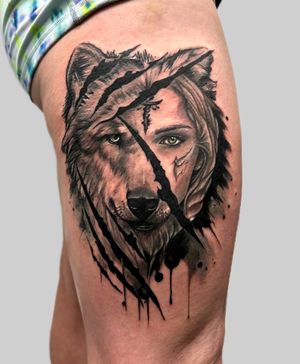 Such a pleasure to tattoo this my lovely customer 🥰.. #nofilter … feeling very grateful for all my cool customers of late and all the support! Eternally grateful 🙏🏽❤️...#wolf #wolftattoo #portrait #portraittattoo #realistic #realistictattoo #realism #realismtattoo #abstractart #abstracttattoo #abstract #bishoprotary #empireinks #kwadron #kwadroncartridges #tattoodo