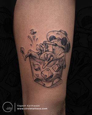 Chilling Frog Tattoo made by Yogesh Karmawat at Circle Tattoo India 