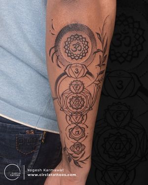 Geometric Tattoo made by Yogesh Karmawat at Circle Tattoo India 